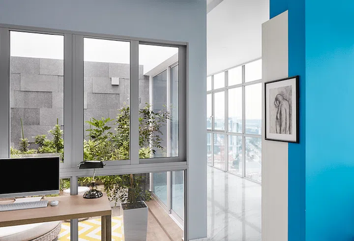 A little garden, a tranquil spot of nature within the home.