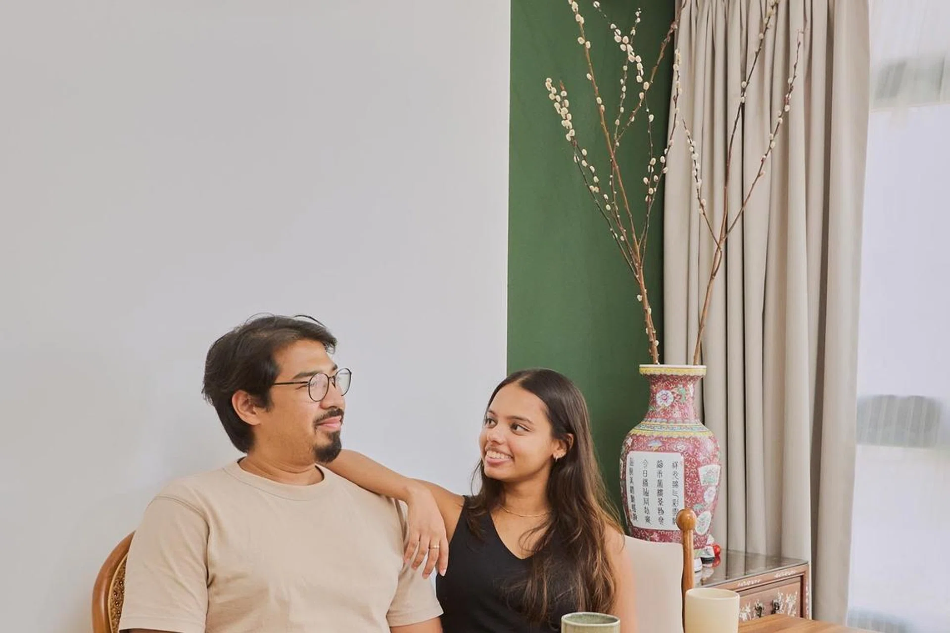 Homeowners  Keshav and Priya.