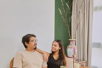 Homeowners  Keshav and Priya.