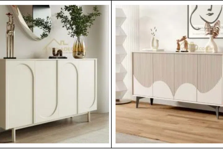 Yana Decor JB Laura Sideboard (MYR 1,200 - 1,490 / ~S$363 - S$450) and Luna Wave Sideboard (MYR 1,050 - 1,350 / ~S$317 - S$407)