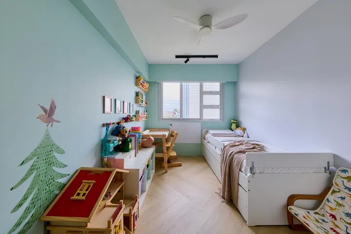 Children’s bedroom in a 5-room HDB BTO in Woodlands.