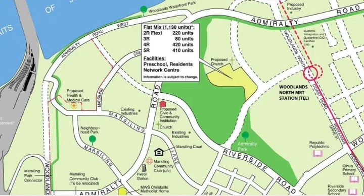 Located next to the Admiralty Park near the Woodlands Checkpoint, the Woodlands July 2025 BTO site will see approximately 1,130 units go on sale.