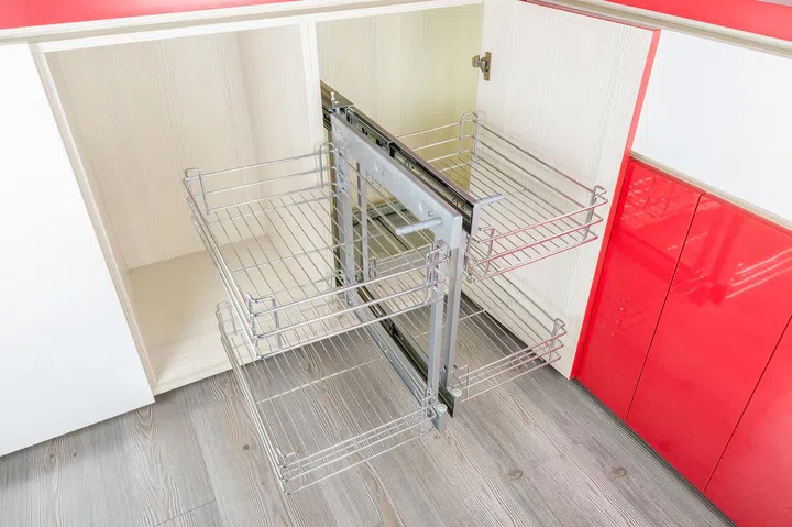 wire baskets, kitchen cabinets, storage, solutions, kitchen