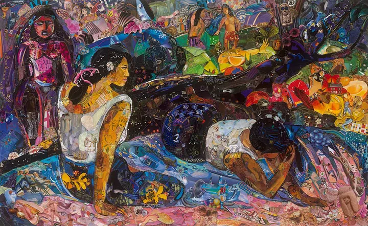 Glyptoteket (Reclining Tahitian Women), after Gauguin, Repro, 2018.
