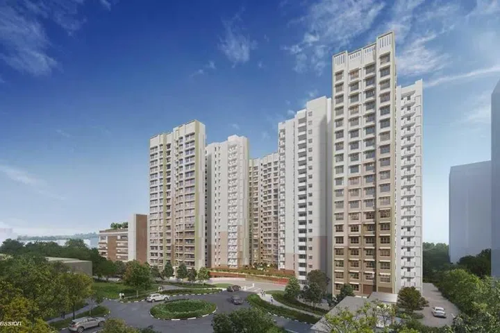Artist's impression of Central Trio @ AMK HDB BTO estate, launched in October 2024 BTO sales exercise.