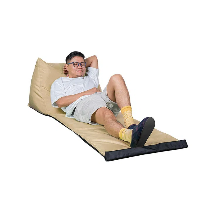 a combination of bean bag and tatami