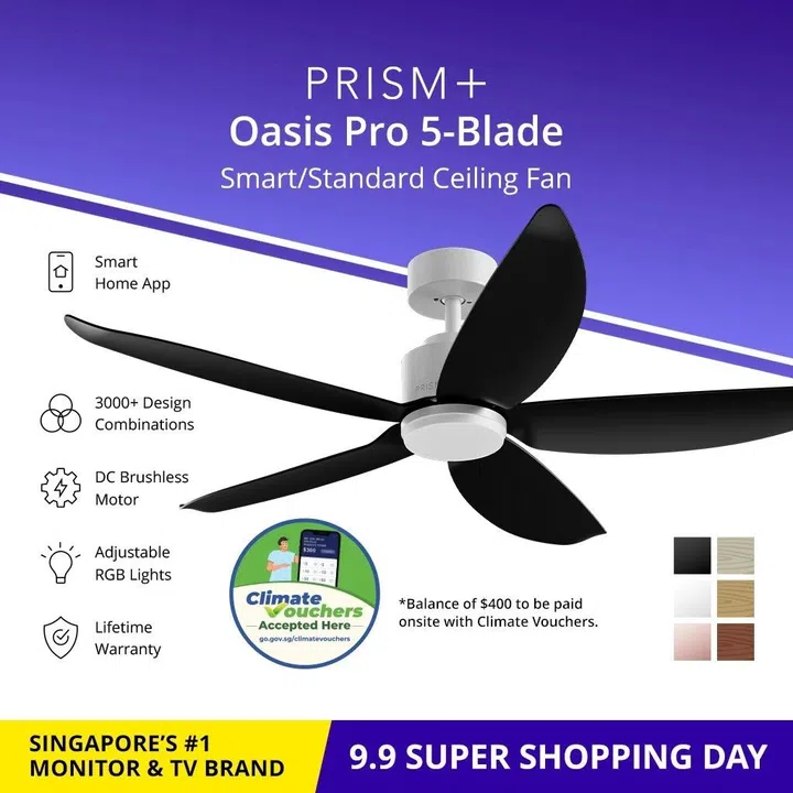 Best smart DC ceiling fan with lights for tech-savvy homes in Singapore