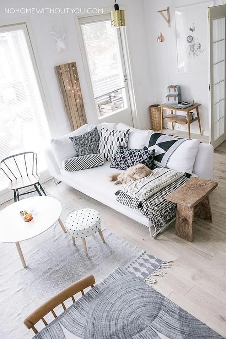 scandinavian, grey, wood tones, renovation, interior design, scandi-style, scandi, living room