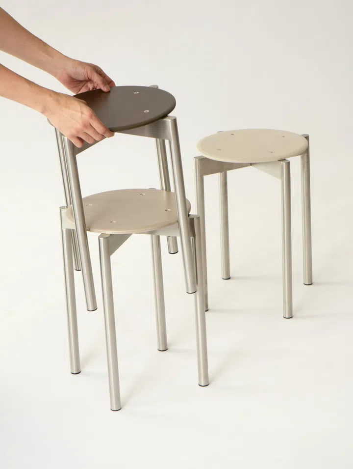 QORE 2026 Betterism Stool by QORE x Alchemist comes in a flat pack and is priced at $128 apiece.