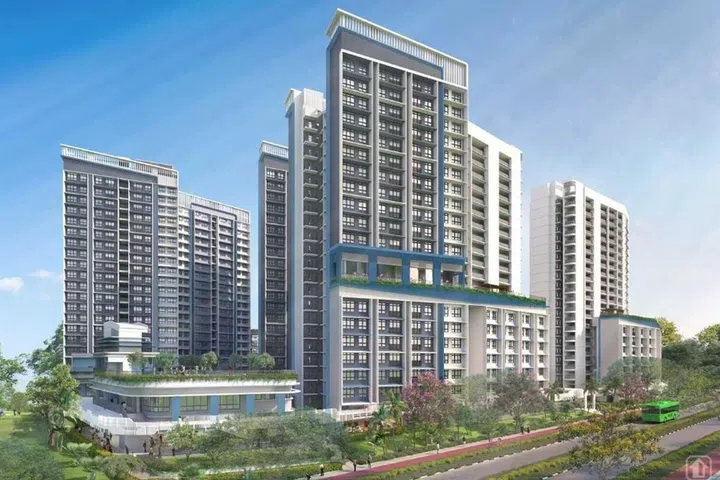 Artist's impression of the Bayshore Palms HDB BTO project launched in October 2024 BTO exercise.