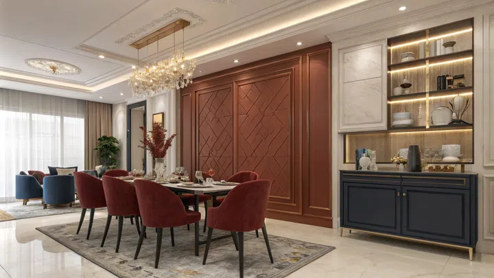 Meant to be a convivial space for interaction and conversation, the colours of your dining room should elevate the mood of its users. 