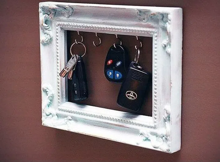 frame, keyholder, diy, project, home, decor