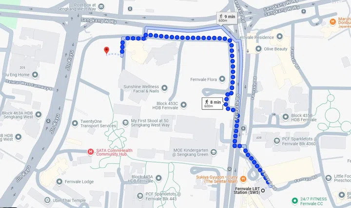 Fernvale Crest HDB is a short walk from the nearest Fernvale LRT Station.