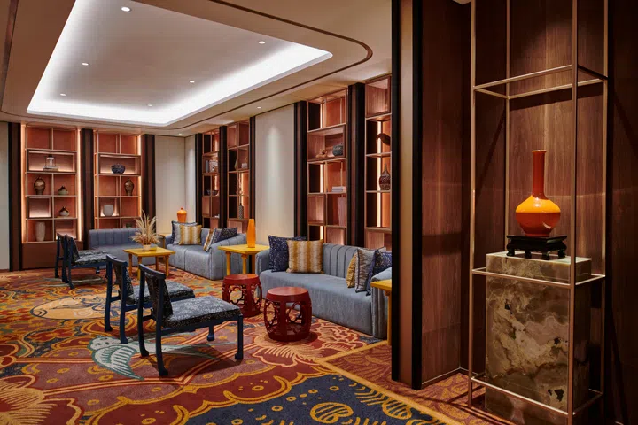 Ballroom Lounge in the Episode Hotel Gading Serpong, designed by Hirsch Bedner Associates (HBA).