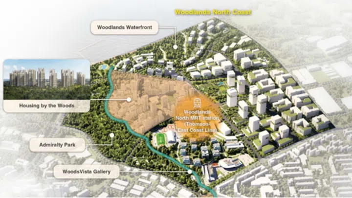 Woodlands area map