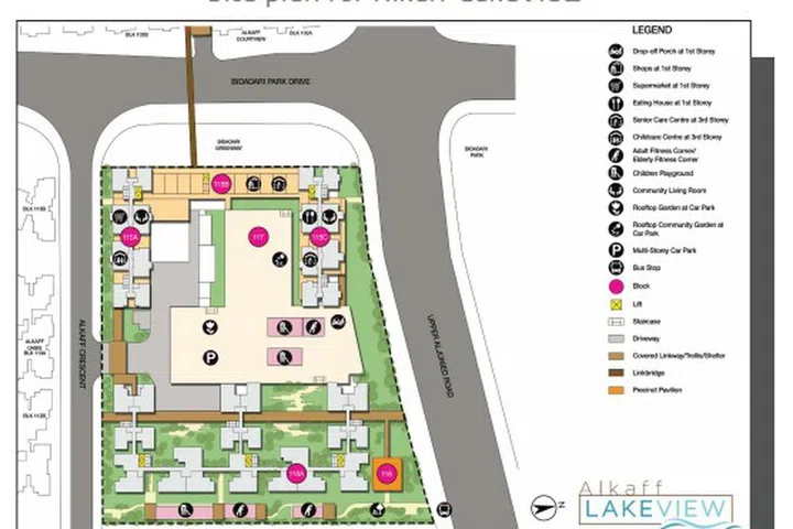Alkaff Lakeview site plan.