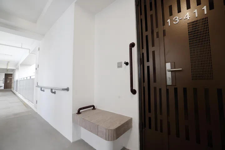 结合住宅和看护模式的社区关爱组屋（Community Care Apartments）由国家发展部、卫生部和建屋发展局联合推出，首个项目坐落在武吉巴督西9道和武吉巴督41街的交界处。大门外的座椅方便居民坐下穿脱鞋，挂钩能用来挂购物袋和雨伞等物品。