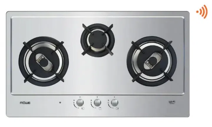 Möwe 3-Burner 78cm WiFi Stainless Steel Hob