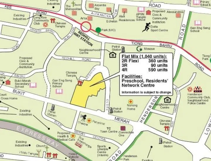 February 2026 HDB BTO site in Bukit Merah.