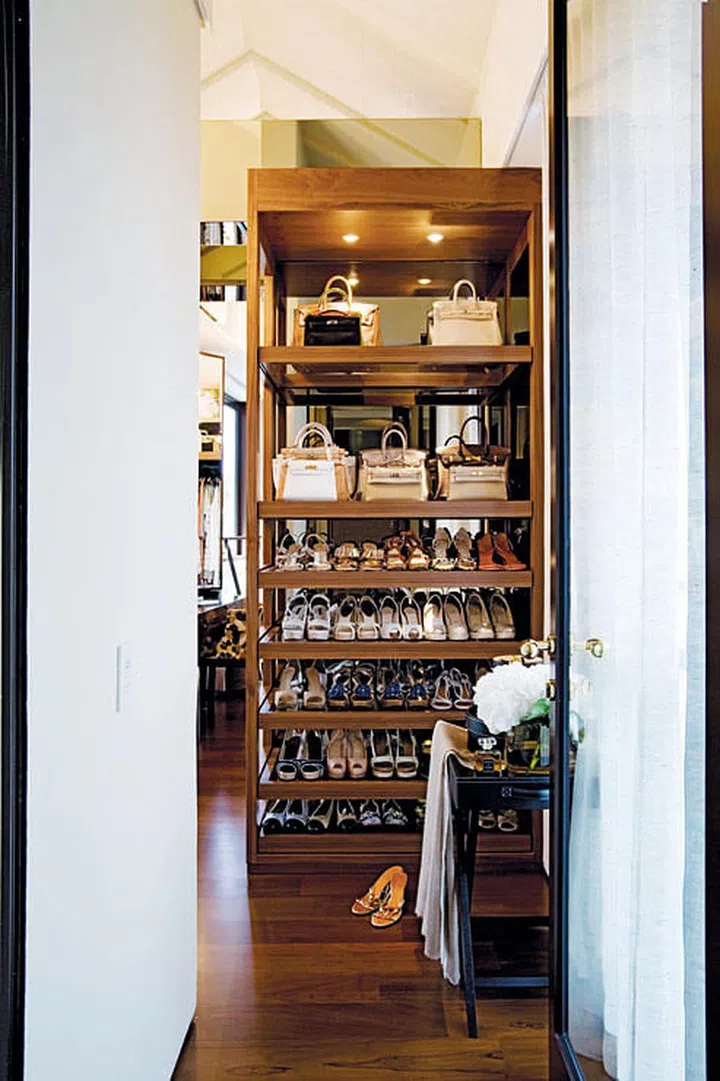 Each bedroom has a walk-in closet. The best-dressed closet belongs to the lady of the house.