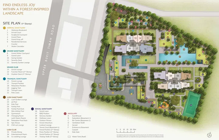 The Myst site plan from CDL Homes Brochure.