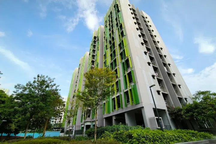 Alkaff Lakeview exterior ground level shot.