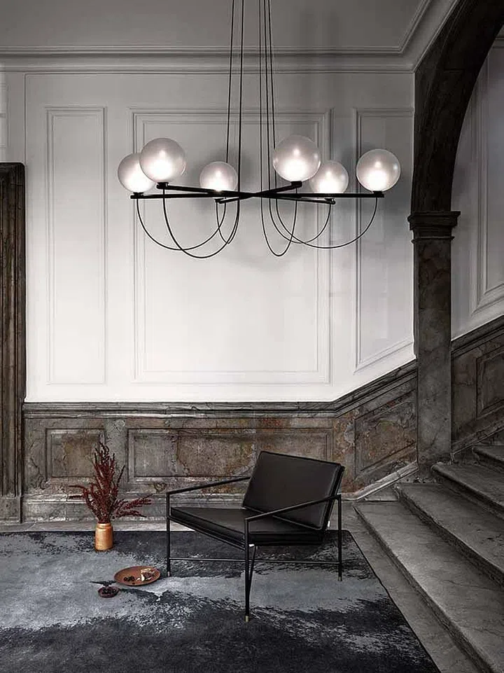 Handvark 6-Globe Chandelier, $6,680, from Xtra.