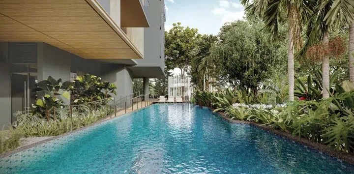 Cairnhill 16 condominium swimming pool. Image from official Cairnhill 16 website