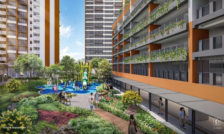 Artist’s impression of Lakeview Cascadia BTO in Bishan, launched in the HDB BTO June 2026 sales exercise.