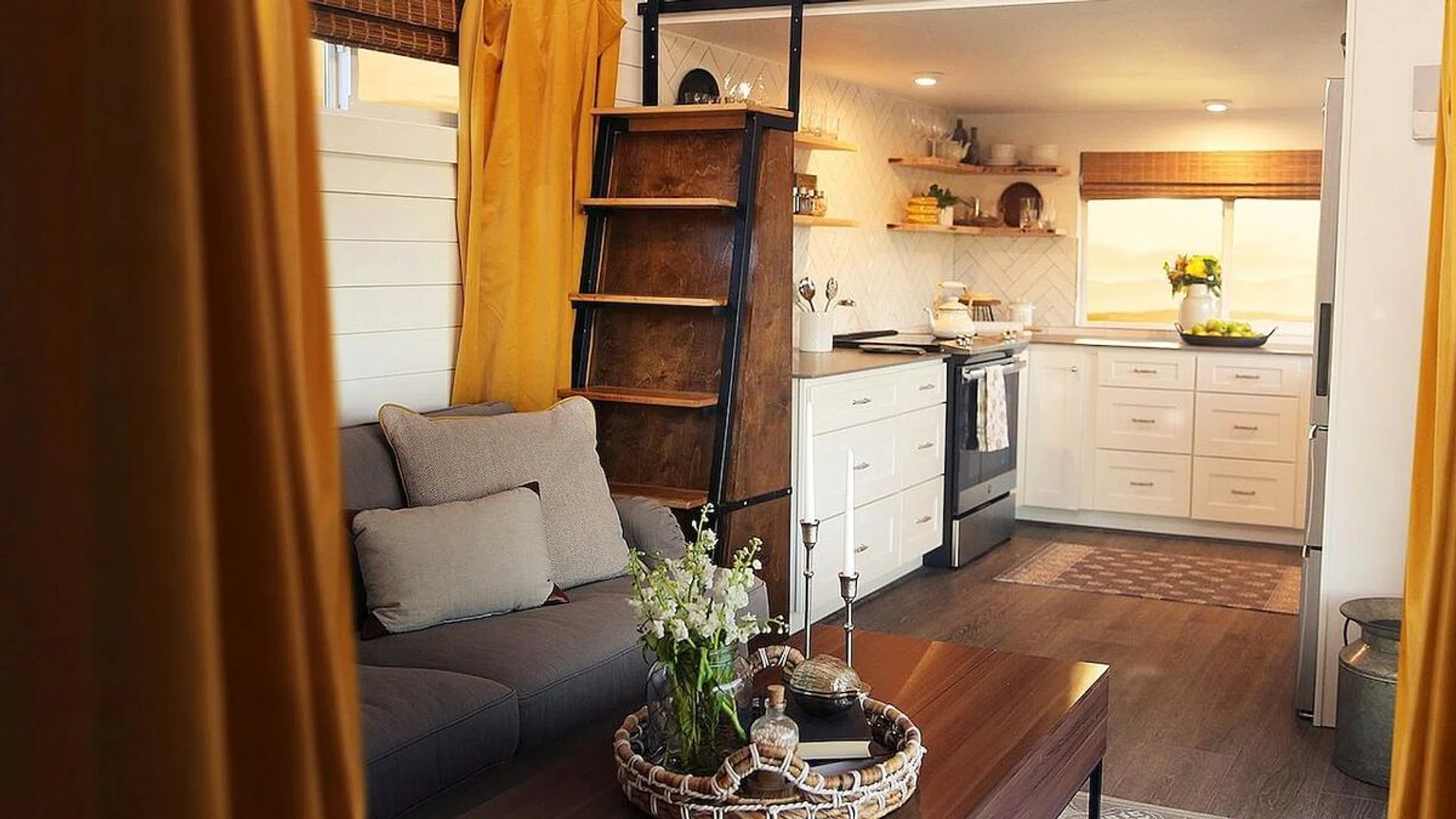 The interior of Tiny House Nation