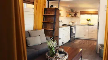 The interior of Tiny House Nation