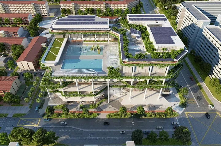 The construction of Chong Pang City is slated to be completed in 2027. PHOTO: SINGAPORE LAND AUTHORITY