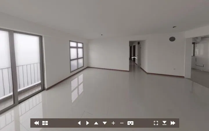 Punggol Northshore Cove BTO 5-room open concept kitchen virutal tour. Image MyNiceHome HDB