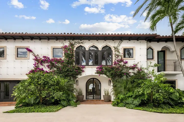 The Spanish Contemporary estate is a classic example of Cher's fondness for Moorish details.