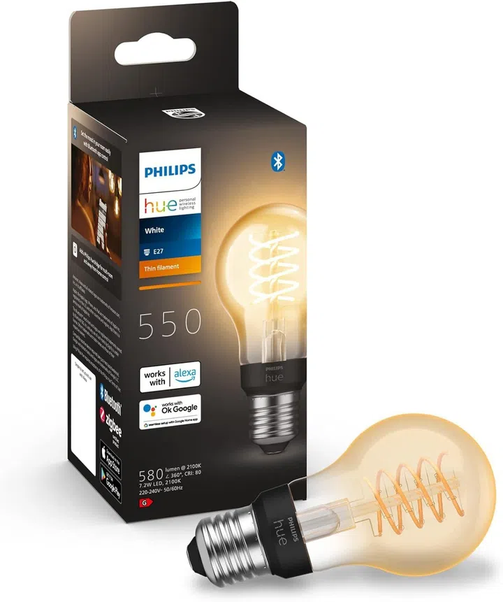 Philips Hue - Smart LED Filament Bulb, Dimmable