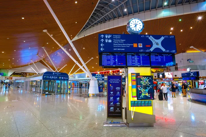 Kuala Lumpur, Malaysia - May 24 2018: Kuala Lumpur International Airport is Malaysia’s main international airport and one of the major airports in Southeast Asia