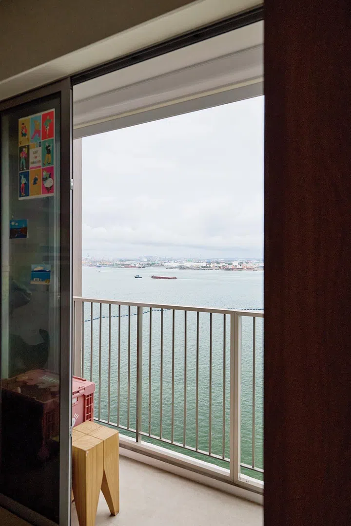 “When the shades are up, full view of the sea… we look directly towards Malaysia.”