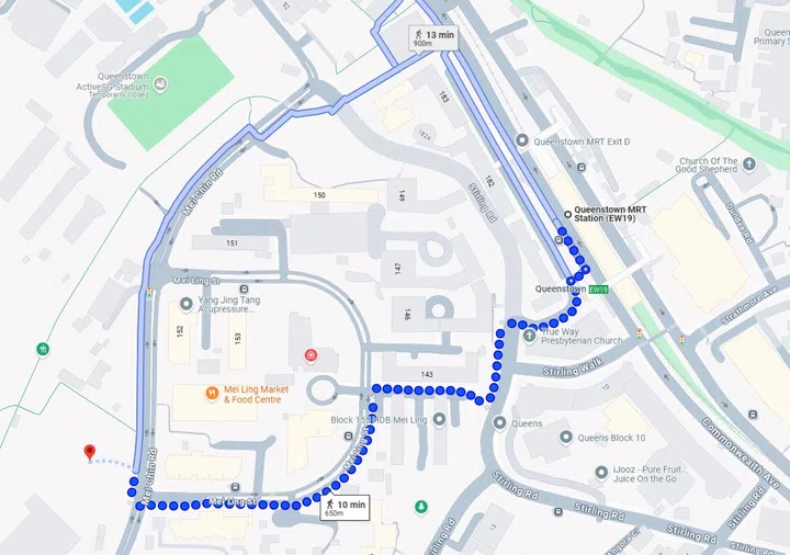 Queenstown Stirling Horizon BTO is a 10-minute walk from the nearest Queenstown MRT Station.