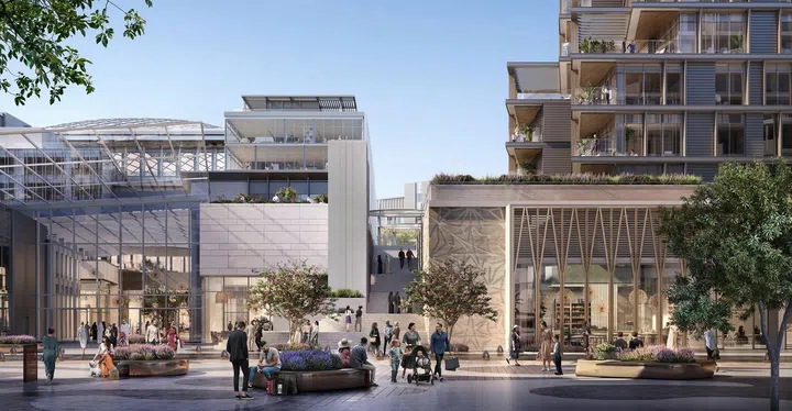 Artist’s impression of the exterior facade of Saadiyat Grove in Abu Dhabi.