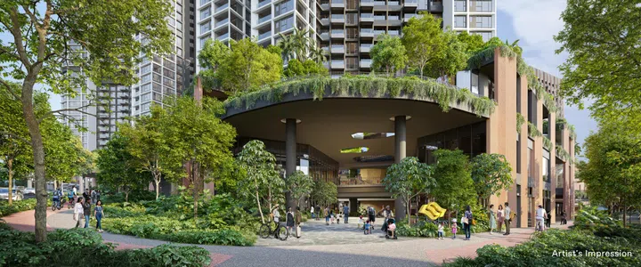 Artists' impressions Bukit V mall.