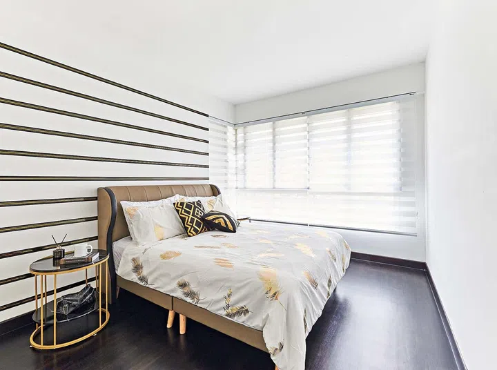 House Tour: 3-Room BTO in Punggol with $80,000 Zebra Prints, Black & White Renovation
