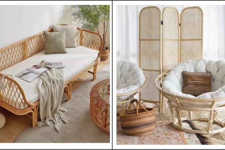Yana Decor JB Lisa Rattan 3-Seater Sofa (MYR 1,990 / ~S$600) & Papasan Single seat (MYR 890 / ~S$267)