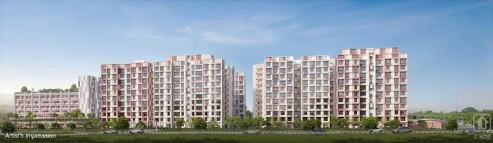 Artist's impression of Simei Symphony HDB BTO, launched in the July 2025 HDB BTO sales exercise.