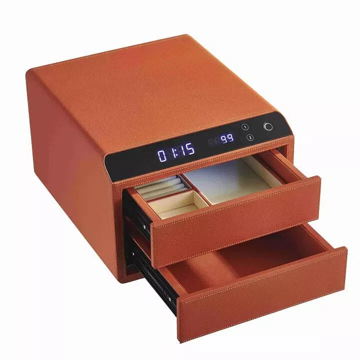 nikawa jewellery safe box with dual drawers
