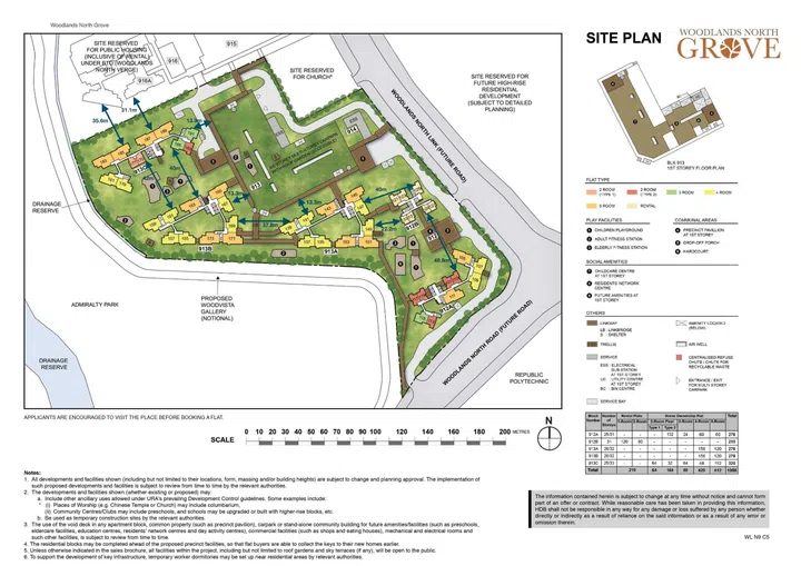 Woodlands North Grove site plan
