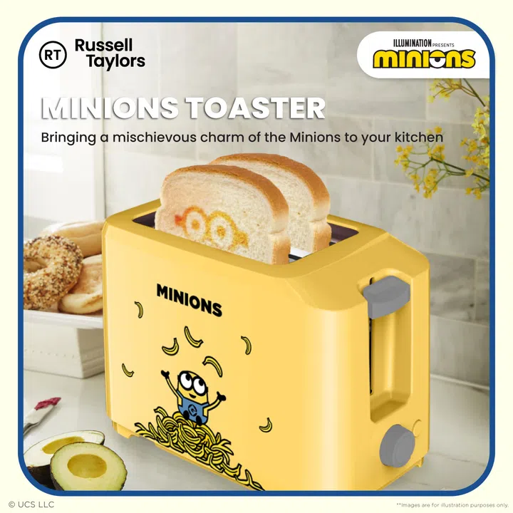 Russell Taylors x Minions Bread Toaster T1, $29.99