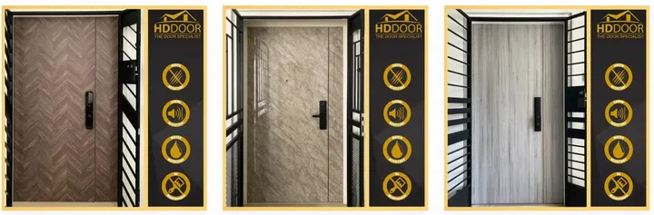 HDDoor, Stainless Steel Fire-Rated Laminate Main Door [SSFR01—SSFR06], $1,299–1,699