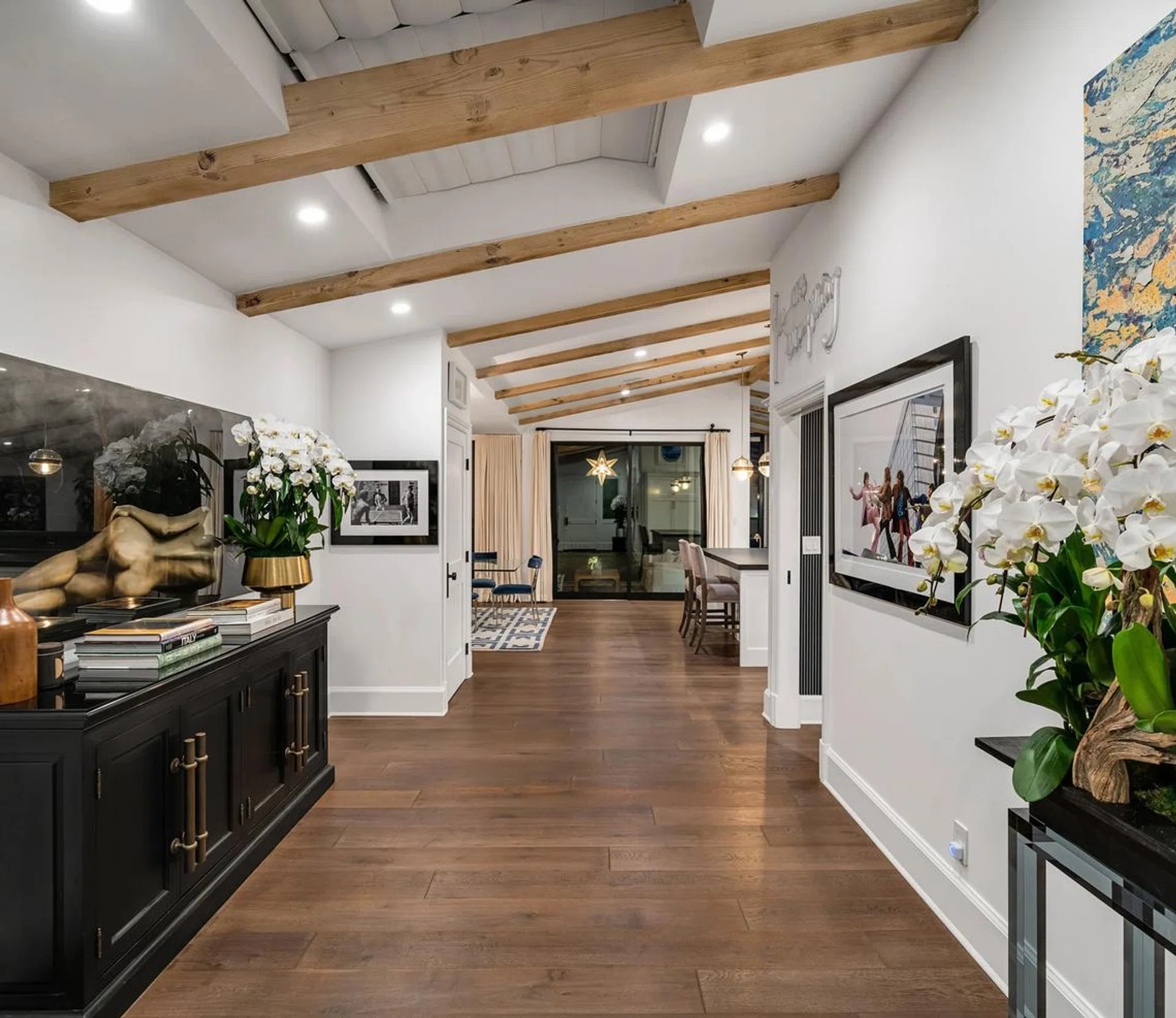 Foyer leads into the open-concept floor-plan.
