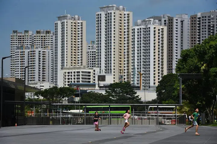 Landscape view of HDB flats in Singapore