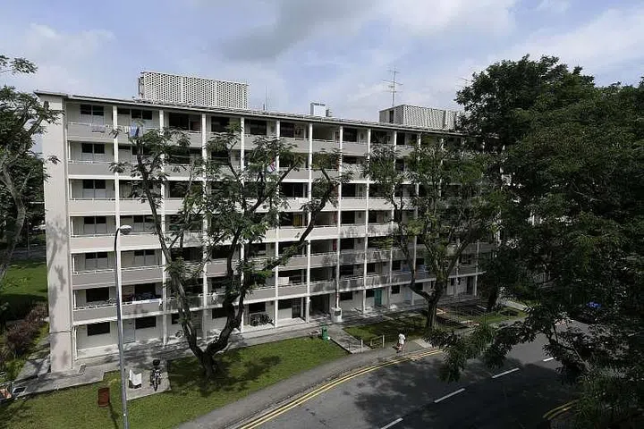 Block 45, Stirling Road which, along with blocks 48 and 49, is among Singapore’s oldest HDB blocks. The blocks house tenants in one-, two- and three-room units, and some of them have lived there since they were built 55 years ago.